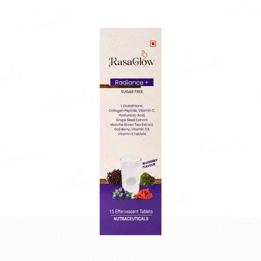 Rasaglow Radiance+ Nutraceutical Effervescent Tablet - Blueberry Flavour